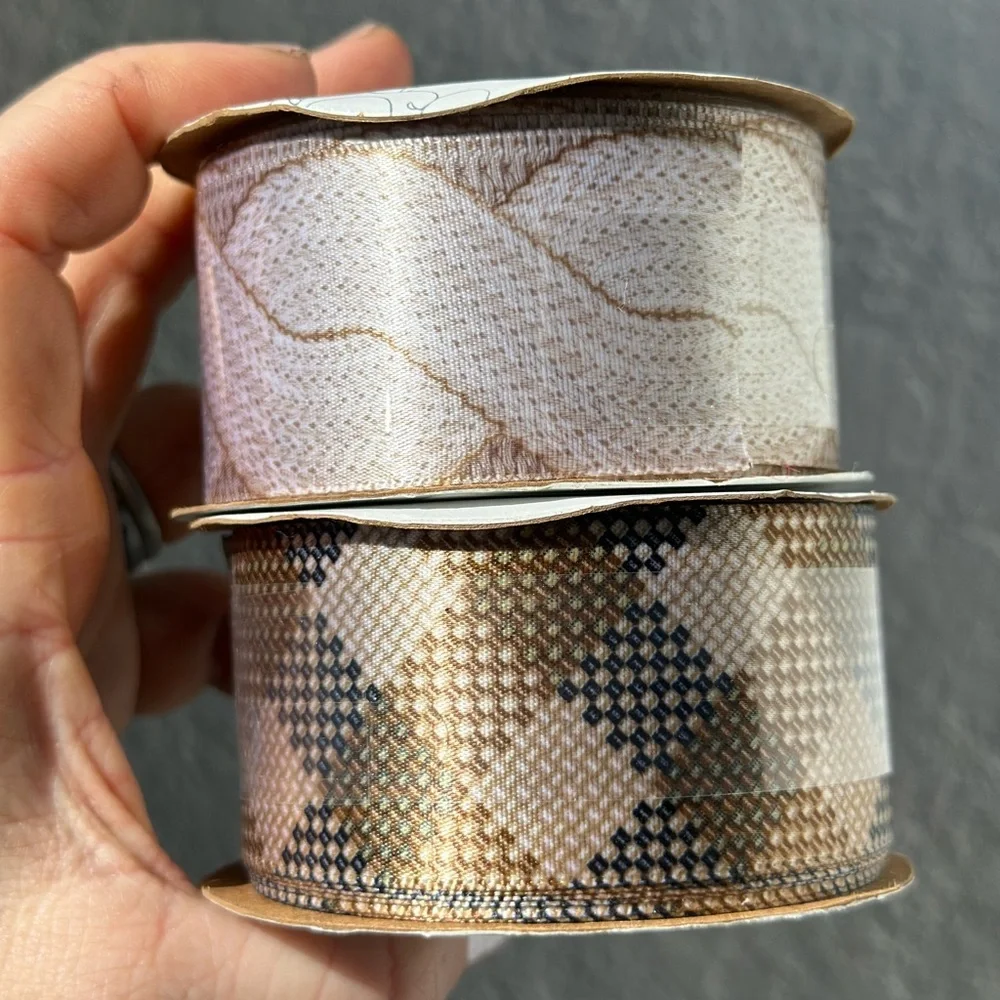 Decorative Ribbon Set - Multicolor 1.5” Ribbon Bundle for Arts and Crafts